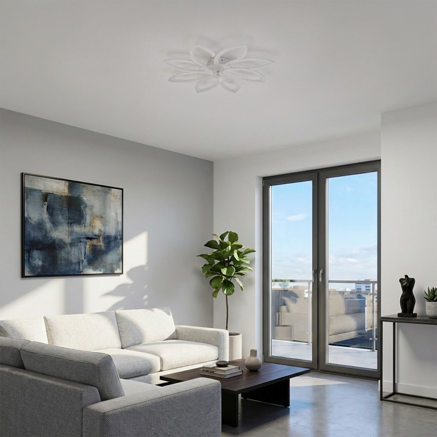 Brilagi - LED stmievateľný stropný ventilátor LED/43W/230V 3000-6500K priemer 90 cm biela + diaľkové ovládanie