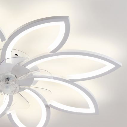 Brilagi - LED stmievateľný stropný ventilátor LED/43W/230V 3000-6500K priemer 90 cm biela + diaľkové ovládanie