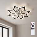 Brilagi - LED stmievateľný stropný ventilátor LED/44W/230V 3000-6500K pr. 90 cm čierna + diaľkové ovládanie