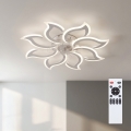 Brilagi - LED stmievateľný stropný ventilátor LED/44W/230V pr. 90 cm biela + diaľkové ovládanie