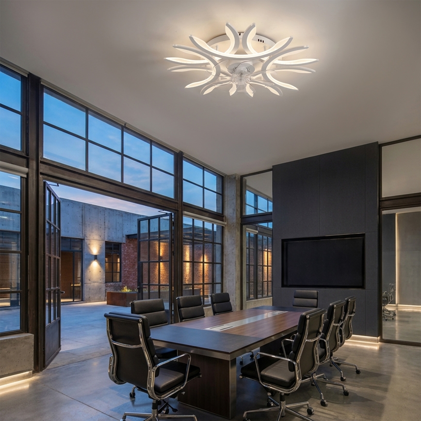 Brilagi - LED Stmievateľný stropný ventilátor LED/70W/230V pr. 76 cm biela + diaľkové ovládanie