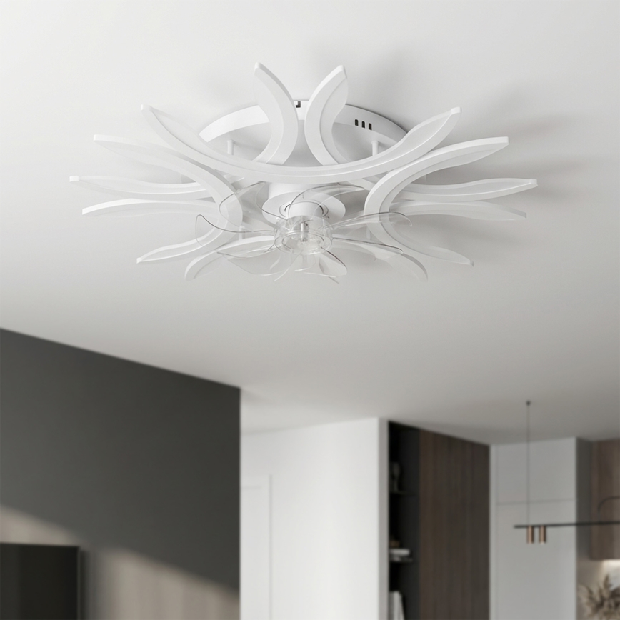 Brilagi - LED stmievateľný stropný ventilátor LED/70W/230V 3000-6500K priemer 76 cm biela + diaľkové ovládanie