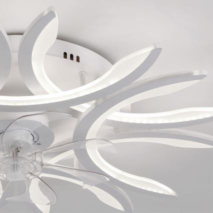 Brilagi - LED stmievateľný stropný ventilátor LED/70W/230V 3000-6500K priemer 76 cm biela + diaľkové ovládanie