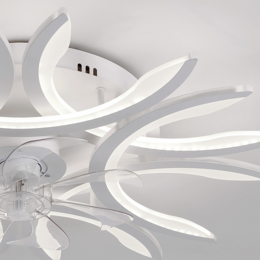 Brilagi - LED stmievateľný stropný ventilátor LED/70W/230V 3000-6500K priemer 76 cm biela + diaľkové ovládanie