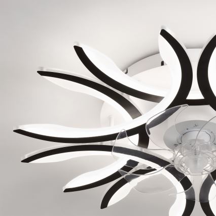 Brilagi - LED stmievateľný stropný ventilátor LED/70W/230V priemer 76 cm čierna + diaľkové ovládanie