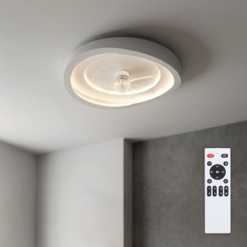 Brilagi - LED stmievateľný stropný ventilátor LED/80W/230V pr. 50 cm biela + diaľkové ovládanie