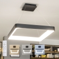 BRILAGI - LED stmievateľný závesný luster na lankách FALCON II LED/125W/230V 3000-6500K 60x60 cm čierna + diaľkové ovládanie