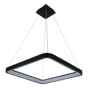 Brilagi - LED stmievateľný závesný luster na lankách FALCON SLIM LED/50W/230V 3000-6500K 50x50 cm čierna + diaľkové ovládanie