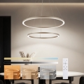 Brilagi - LED stmievateľný závesný luster PORTOFINO LED/98W/230V 3000-6000K pr. 80 cm béžový + diaľkové ovládanie