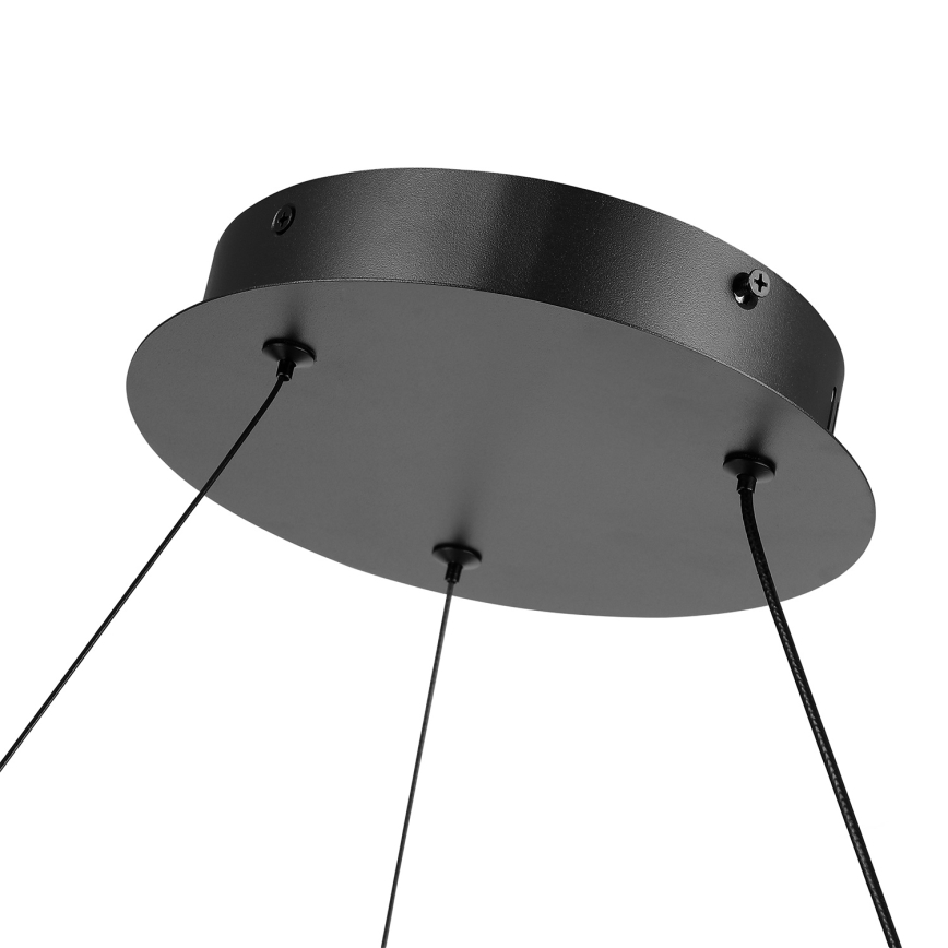 Brilagi - Stmievateľný LED luster na lanku TWISTER LED/105W/230V 3000-6000K pr. 100 cm čierna + diaľkové ovládanie