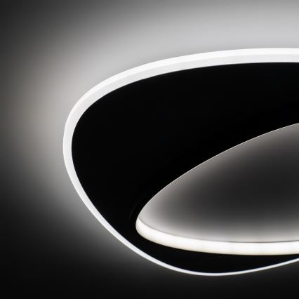 Brilagi - LED Stmievateľné stropné svietidlo FLARE LED/70W/230V 3000-6000K 55x55 cm biela/čierna + diaľkové ovládanie