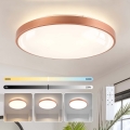 BRILAGI - LED stmieva­teľné stropné svietidlo GLASS POOL DOUBLE LED/80W/230V priemer 60 cm medená + diaľkové ovládanie