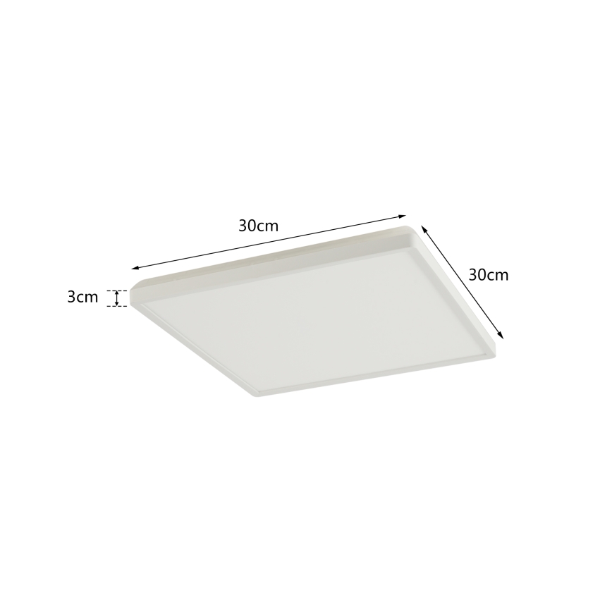 Brilagi - stmievateľné LED stropné svietidlo ULTRA SLIM LED/18W/230V 2700-6500K 30x30 cm biela + diaľkové ovládanie