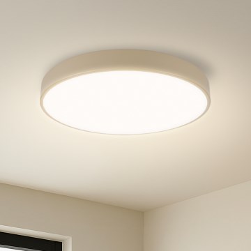 Brilagi - LED Stmívatelné stropné svietidlo POOL SMART LED/48W/230V Ø 40 cm Wi-Fi Tuya béžová + diaľkové ovládanie