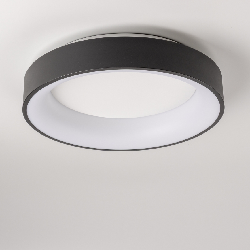 Brilagi - LED Stmievateľné stropné svietidlo FALCON LED/80W/230V 3000-6500K pr. 60 cm čierna + diaľkové ovládanie