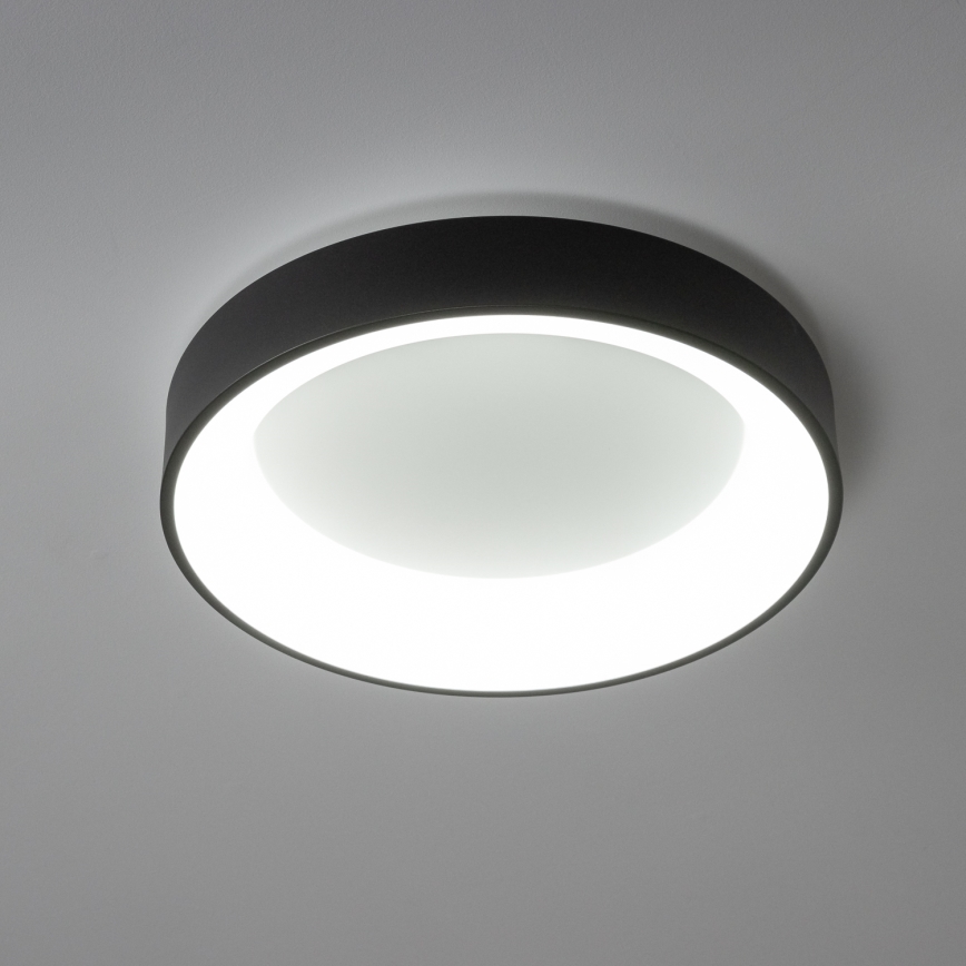 Brilagi - LED Stmievateľné stropné svietidlo FALCON LED/80W/230V 3000-6500K pr. 60 cm čierna + diaľkové ovládanie