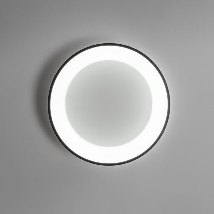 Brilagi - LED Stmievateľné stropné svietidlo FALCON LED/80W/230V 3000-6500K pr. 60 cm čierna + diaľkové ovládanie