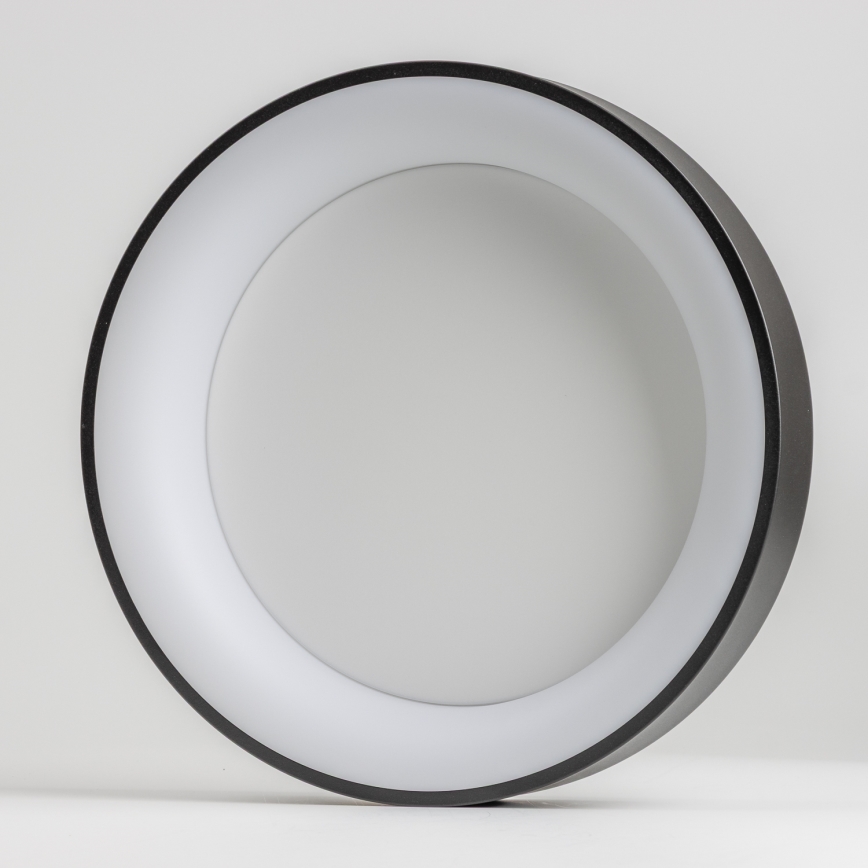 Brilagi - LED Stmievateľné stropné svietidlo FALCON LED/80W/230V 3000-6500K pr. 60 cm čierna + diaľkové ovládanie