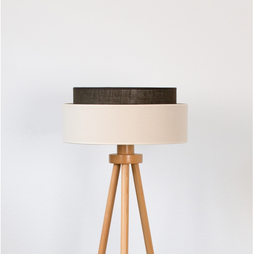 Brilagi - LED stojacia lampa BOHO STYLE 1xE27/15W/230V krémová/hnedá