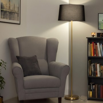 Brilagi - LED stojacia lampa CERIA 1xE27/20W/230V pr. 45 cm čierna/zlatá