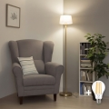 BRILAGI - LED stojacia lampa CERIA 1xE27/20W/230V priemer 25 cm šedá/zlatá