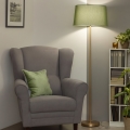 Brilagi - LED stojacia lampa CERIA 1xE27/20W/230V, priemer 45 cm, zelená/zlatá