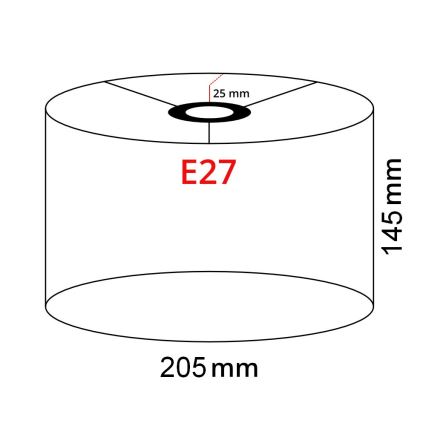 Brilagi - LED stojacia lampa CERIA 1xE27/40W/230V pr. 20,5 cm biela
