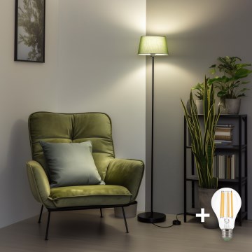 Brilagi - LED Stojacia lampa CERIA 1xE27/40W/230V pr. 25 cm zelená/čierna