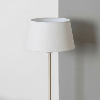 Brilagi - LED stojacia lampa CERIA 1xE27/40W/230V pr. 30 cm biela/matný chróm