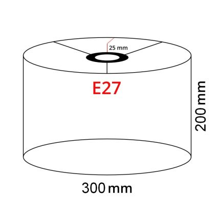 Brilagi - LED stojacia lampa CERIA 1xE27/40W/230V pr. 30 cm sivá/biela
