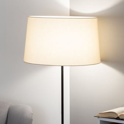 Brilagi - LED stojacia lampa CERIA 1xE27/40W/230V pr. 45 cm béžová/čierna