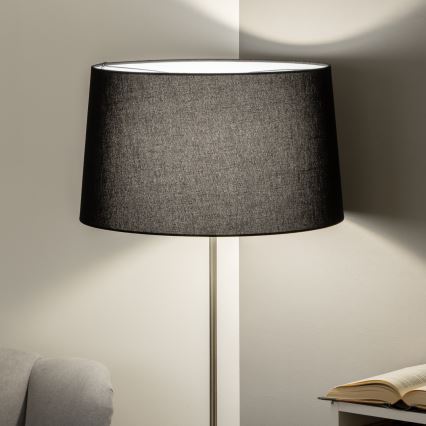 Brilagi - LED stojacia lampa CERIA 1xE27/40W/230V pr. 45 cm čierna/matný chróm