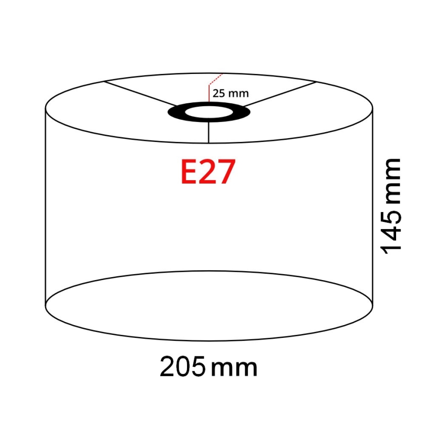 Brilagi - LED stojacia lampa CERIA 1xE27/40W/230V priemer 20,5 cm sivá/biela