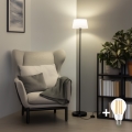 Brilagi - LED stojacia lampa CERIA 1xE27/40W/230V priemer 25 cm biela/čierna