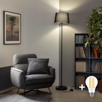 Brilagi - LED stojacia lampa CERIA 1xE27/40W/230V, priemer 30 cm, čierna