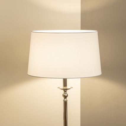 Brilagi - LED stojacia lampa CERIA 1xE27/60W/230V pr. 45 cm lesklý chróm/biela
