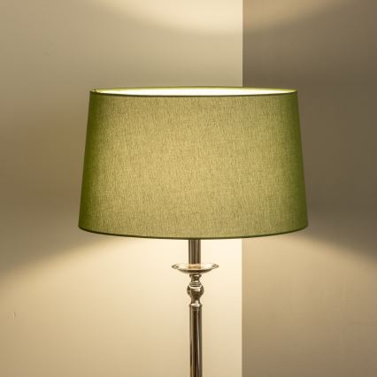 Brilagi - LED stojacia lampa CERIA 1xE27/60W/230V pr. 45 cm lesklý chróm/zelená