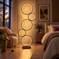 BRILAGI - LED stojacia lampa ECHO LED/36W/230V 4000K 110 cm čierna