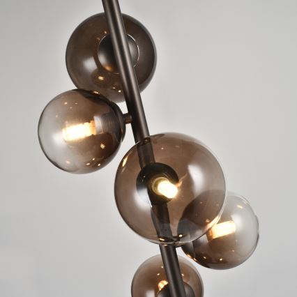 Brilagi - LED stojacia lampa MILLA 7xG9/3W/230V hnedá/dymová hnedá