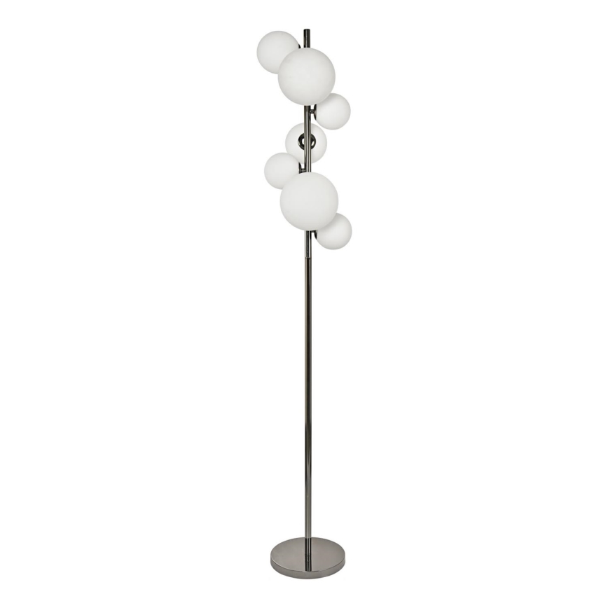 Brilagi - LED Stojacia lampa MILLA 7xG9/3W/230V lesklý chróm/biela