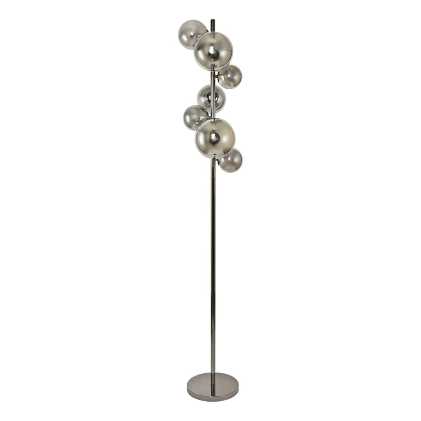 Brilagi - LED Stojacia lampa MILLA 7xG9/3W/230V lesklý chróm/dymová