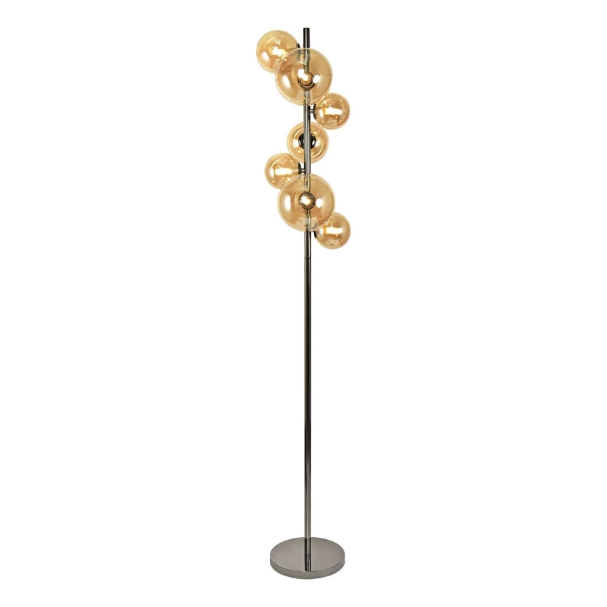 Brilagi - LED Stojacia lampa MILLA 7xG9/3W/230V lesklý chróm/zlatá