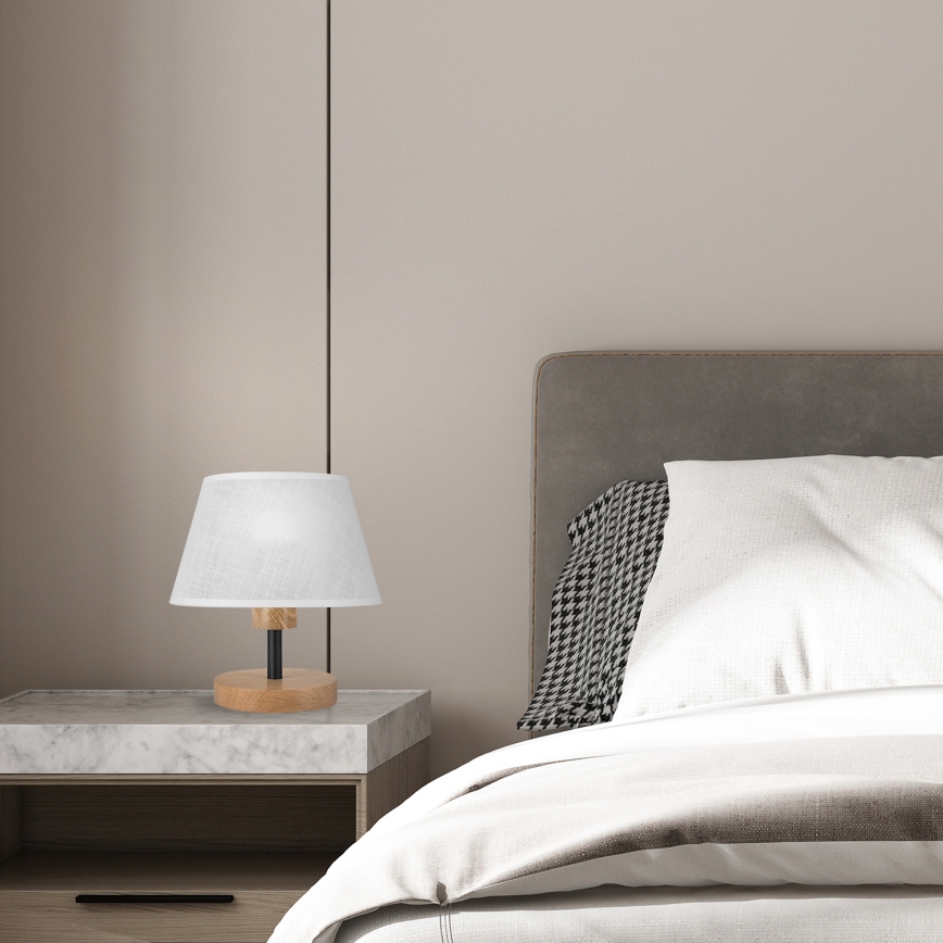 Brilagi - LED Stolná lampa ANTHONY 1xE14/40W/230V dub/biela