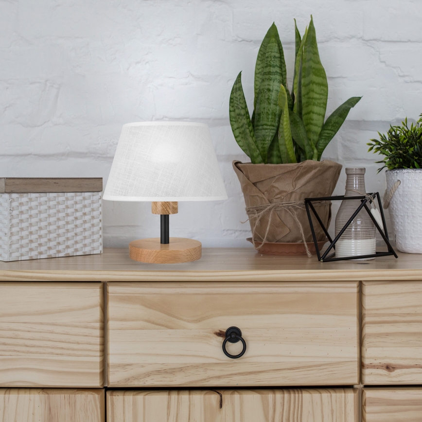 Brilagi - LED Stolná lampa ANTHONY 1xE14/40W/230V dub/biela