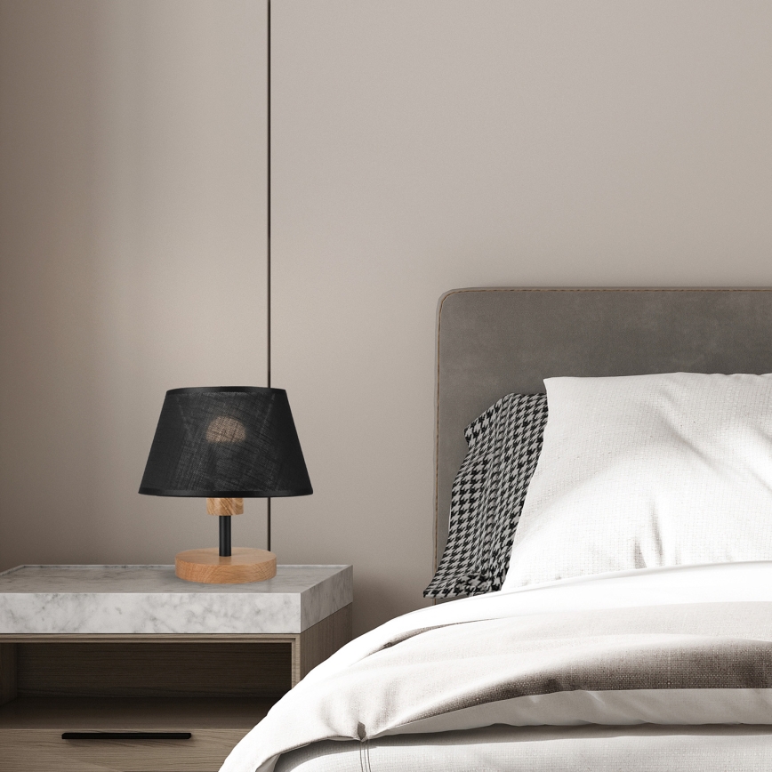 Brilagi - LED Stolná lampa ANTHONY 1xE14/40W/230V dub/čierna