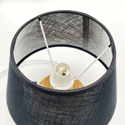 Brilagi - LED Stolná lampa ANTHONY 1xE14/40W/230V dub/čierna