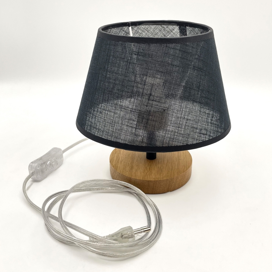 Brilagi - LED Stolná lampa ANTHONY 1xE14/40W/230V dub/čierna