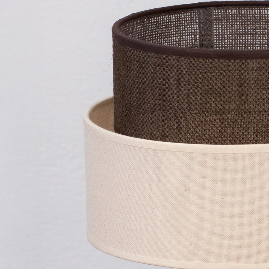 Brilagi - LED stolná lampa BOHO STYLE 1xE27/15W/230V krémová/hnedá