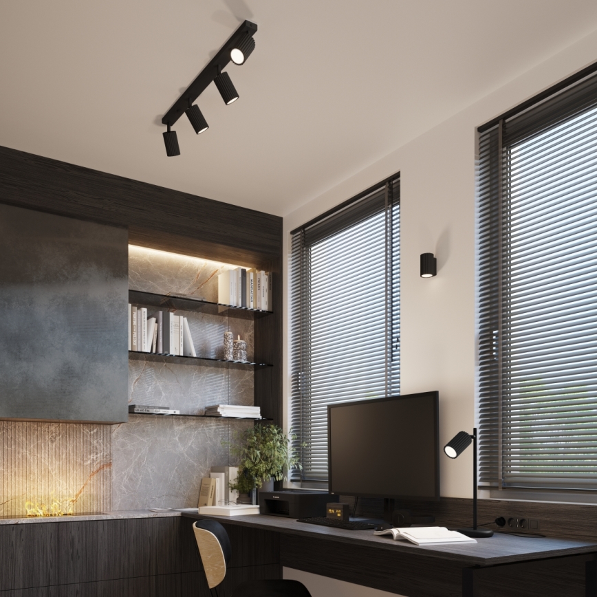 Brilagi - LED stolná lampa CRESTO 1xGU10/10W/230V čierna