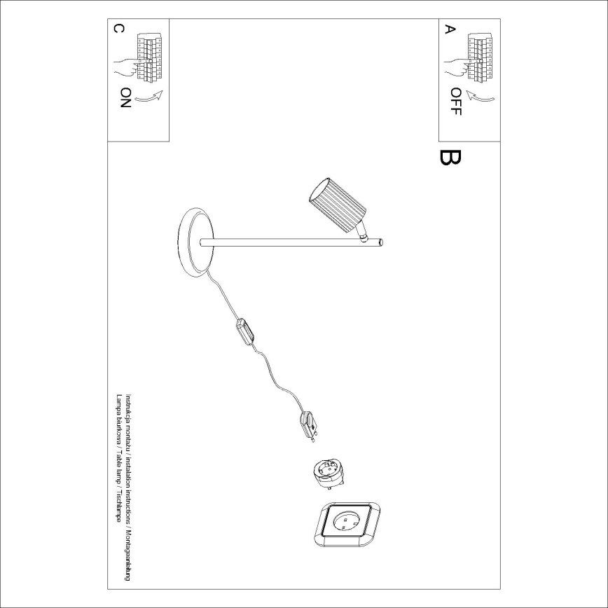 BRILAGI - LED stolná lampa CRESTO 1xGU10/10W/230V oranžová